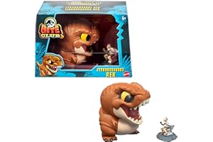 Mattel Jurassic World Bite Club Dinosauro Action Figure & Accessorio, Tyrannosaurus Rex Chubby-Stylized Toy Collectible