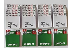 MY PET ELEPHANT Bid Pal – Bridge Bidding Boxes Refills – Plastic Lacquered – Set di 4