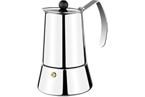 Braisogona Monix Eternal 4 filiżanki do kawy, stal nierdzewna, srebrny, 30 x 30 x 30 cm