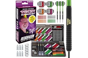 RED DRAGON Peter Wright Snakebite Ultimate 50 Piece Darts and Accessories Set