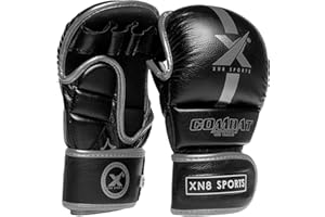 XN8 SPORTS XN8 MMA Gloves for Martial Arts Training and Grappling Sparring Mitts for Kickboxing Muay Thai