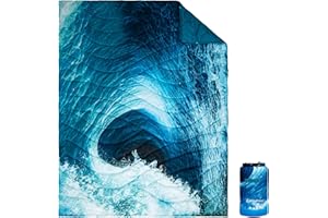 KingCamp Manta Camping Ultraligera Impermeable Cálida Manta de Viaje con Botones 200x145 cm Manta Multiusa para Interiores Senderismo Oficina Viaje Aviones