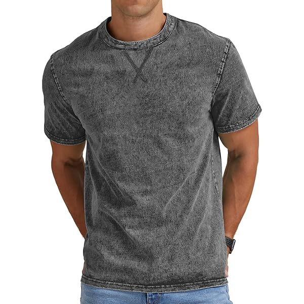 Yanfoam T-shirt Da Uomo In Cotone E Lino, Con Bottoni, Mezza Apertura Tinta Unita Maniche Corte Grigio 4xl 119590593