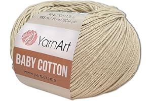 Frida's Wollhaus YarnArt 403 Fil à tricoter en coton acrylique pour bébé - 50 g - 55 couleurs (403)