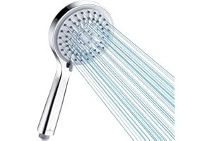 Magichome Pommeau de douche haute pression, pommeau de douche à 5 modes de pulvérisation, pommeau de douche à main à grand débit puissant pour basse pression d'eau