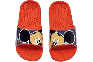 REQUETEGUAY Chanclas Mickey Mouse Disney para Playa o Piscina | Flip-Flop Disney Mickey Mouse | Chanclas Disney para Niños
