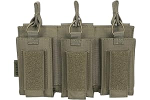 EXCELLENT ELITE SPANKER Custodia a Cielo Aperto per Caricatori Singoli/Doppi/Tripli Molle per M4 M14 M16 AK AR Elastico per Caricatori per Sacchetto Pistola Mag