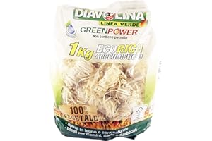 DIAVOLINA Accendi Fuoco Eco-Ricci 100% vegetale GreenPower Camini stufe 1 kg