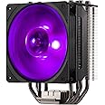 Cooler Master Hyper 212 RGB Black Edition Cooling System - Stylish, Colourful and Precise - 4 Continuous Direct Contact Heat