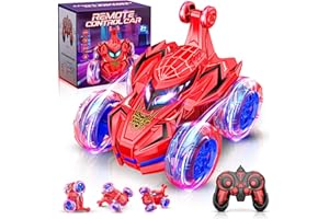 Braxel Ferngesteuertes Auto ab 3 4 5 6 7 8 Jahre, Spider Spielzeug ab 3-9 Jahre Junge Ostergeschenke Kinder RC Auto Geschenk Junge Mädchen 3 4 5 6 7-10 Jahre Outdoor Spielzeug