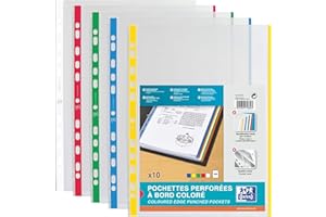 Elba 100206870 teczka na dokumenty DIN A4 z kolorową krawędzią, PP, 0,09 mm