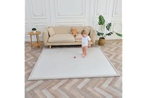 SUPERBE BEBE – Baby Speel- en Kruipmat 150 × 200 × 2,5 cm – Dik en Schokabsorberend – Niet-giftig Memory Foam met Oeko-Tex-ce
