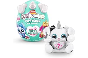 Rainbocorns Puppycorn Bow Surprise seria 5, dalmatyńczyk - plusz do kolekcjonowania - 5 warstw niespodzianek, serce do rozłożenia, naklejka, szlam, od 3 lat (Dalmatyńczyk)