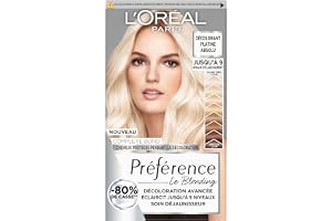 L'Oreal Paris - Absolu platinablond blekningssats - komplex Bond Protector - mindre sprött hår - gulnande vård - berikad med citronsyra och glycin - blonding preferens