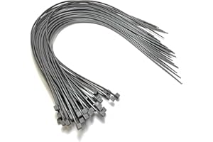 ON1SHELF Kabelbinder – 450 mm x 4,8 mm – extra lange Kabelbinder – hochwertige Nylon-Kabelbinder (50, grau)