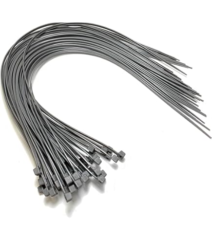 100 Fascette 4,8 X 200 Mm Di Cablaggio - Nylon - NERO - Foto 10