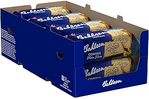‎BAHLSEN Bahlsen Comtess Mohn Zitrone - 8er Pack - saftiger Zitronenkuchen mit Mohnfüllung und heller Glasur, einzeln verpackt (8 x 350 g)