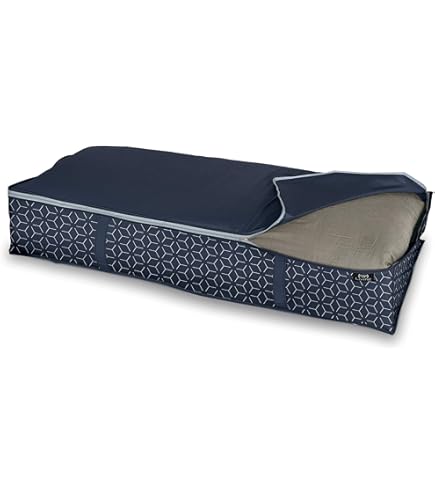 Custodia Per Coperte DOMO PAK LIVING Ella Beige - 55x45x25cm, Impermeabile - Foto 2