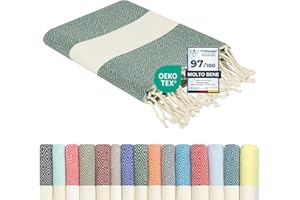 Flora Furora Telo Mare Grande Cotone 100x200, Fouta Telo Spiaggia Antisabbia Leggero Frange e Angoli, Asciugamano Mare Spugna, Uomo Donna Ragazzi, Pestemal Beach Towel Lungo, Coperta