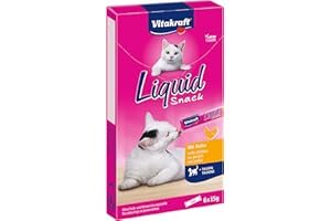 Vitakraft Liquid Snack - Friandise pour chat au Poulet + Taurine - 6 x 15g
