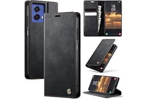 owlhold Funda para Motorola Moto g85 5G,Funda Avanzado PU Piel [Tarjetas y Billetera][Soporte Plegable][Cierre Magnético] Antigolpes Libro Case Carcasa para Motorola Moto g85 5G -Negro