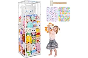 MHJY Kuscheltier Aufbewahrung Extra große Stofftier Aufbewahrung Plüschtier-Halterung Spielzeug Organizer Halter mit Elastischem Band für Kinderzimmer, Badezimmer, Kinderzimmermöbel