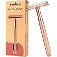 Bambaw Metal Safety Razor for Women - Rose Gold Women’s Razor - No Blade Included