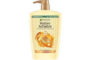 ‎GARNIER Garnier Wahre Schätze Reparierendes Shampoo Honig Schätze; XXL Format 1L, kräftigt und nährt strapaziertes und brüchiges Haar, 1000 ml