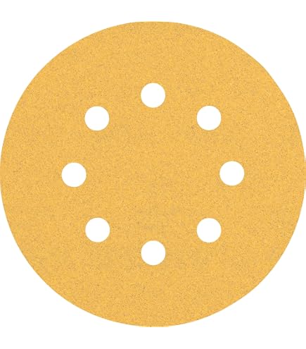 WOLFPACK LINEA PROFESIONAL Lija De Recambio Velcro Delta 140x100 Mm, Grano 120, Con Agujeros Para Extracción De Polvo, Universal Para Lijadoras Triangulares, Paquete De 10