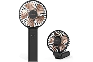 Funme Ventilateur USB Portable Rechargeable Ventilateur Main 4-20 Heures D'utilisation Puissant 4 Vitesses Ventilateurs de Table pour Voyage Bureau Plage