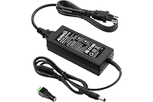 ALITOVE Fuente de alimentación de 5 V 5 A CA a CC, convertidor de fuente de alimentación 5,5 x 2,5 mm, transformador AC 100 V ~ 240 V, fuente de alimentación LED 5 V para WS2812B WS2811 SK6812 tira de