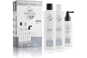 Nioxin 3-Part System | System 1 | Natural Hair with Light Thinning Hair Treatment | Scalp Therapy | Hair Thickening Treatment