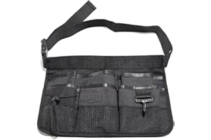 HomyComy Ceinture porte-outils unisexe pratique pour le jardinage et la fleuristerie Ceinture d'outils de travail avec 7 poches Ceinture de menuisier