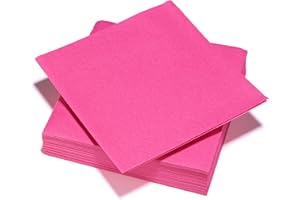 LE NAPPAGE ARTS DE LA TABLE FSC®, 25 tovaglioli airlaid rosa fucsia, 40 x 40 cm