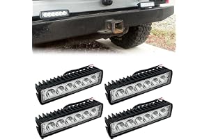 Nizirioo LED-Arbetsprojektor 18W Strålkastare - 12V, 6000K, IP67 Vattentät Backljus för Traktor, Grävmaskin, SUV, UTV, Mounta