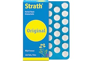 Strath Original Tablets (100) - Food Supplement with Herbal Yeast - Daily Nutritional Supplement - Suitable for Pregnant and Breastfeeding Women - Lactose, Gluten Free - Vegan See Less