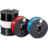 Amazon Basics ABS 3D-Drucker Filament, 1.75 mm, 1 kg pro Spule, 5Stück Spulen, 5 Mehrfarbig