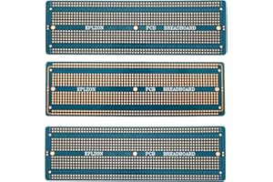 EPLZON 3pezzi 6.8"x2.05" Breadboard Solderable Prototype PCB Board Kit per Elettronica Progetti Compatibile per DIY Saldatura Circuit Progetti Prototype Board,Blu