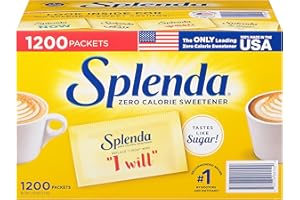 Splenda No Calorie Sweetener Value Pack, 1200 Individual Packets 2.56 lbs