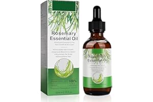 BESTNIFFES 60ml Huile de croissance capillaire au romarin, Sérum de croissance capillaire au romarin pour le traitement de la perte de cheveux, renforce les cheveux, nourrit le cuir chevelu, Aromathérapie
