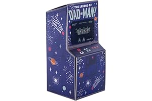 Hallmark Fathers Day Card for Dad, 3D Fathers Day Card, Retro Arcade Machine, Space, Stars, Blue
