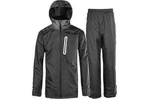 SPEEDRUN Traje Impermeable Hombre Reflectante Chubasquero Impermeable Jacket Chubasquero Moto Poncho Impermeable Rain Suit Man Bicicleta Senderismo Shubasquero Sport Outdoor