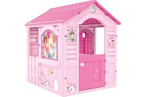 Chicos - Roze Prinses Speelhuis voor buiten voor kinderen | Geschikt voor gebruik binnen en buiten | Inclusief stickers voor decoratie, gemaakt van bestendig en duurzaam plastic