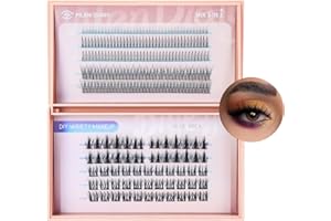 Mlen Diary Cluster Lashes Mixed 5 rodzajów pojedynczych rzęs, 260 sztuk rzęs typu A, do przedłużania rzęs