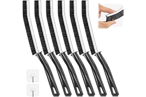 PTBWS 6PCS Spazzola per la Pulizia Delle Fessure,Crevice Gap Cleaning Brush, Spazzola per la Pulizia Delle Fughe con Manico Design, Spazzola per Pulizia Fessure,per Cucina, Bagno