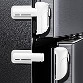 2 Pezzi Refrigerator Lock, Fridge Lock for Children and Babies, Safety Door Lock, Refrigerated Locks to Keep the Door Closed,