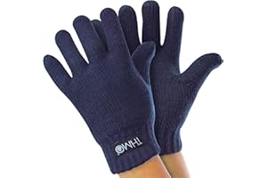 THMO Childrens Thinsulate Gloves for Winter Boys & Girls Knitted Thermal Full Finger Gloves for Kids