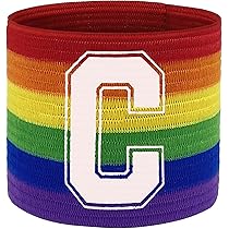 Fascia Da Capitano Colorata Hyakoz - Armband Elastico Per Calcio E Sport Di Squadra - Foto 6