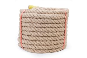 Meidansini 14mm Jute Rope, 32.8 Feet Natural Hemp Rope Strong and Thick Rope, Twisted Manila Rope Jute Twine for for Crafts, Porch Swing Rope, Hemp Rope for Decor, Railing, Docks, Landscaping