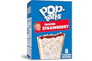 ‎POP TARTS KIMBONNI Toaster Pastries, Breakfast Foods, Kids Snacks, Frosted Strawberry, 13.5oz Box (8 Pop-Tarts)